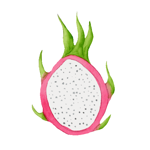 Hungry Dragon Fruit Sticker by Color Snack Creative Studio