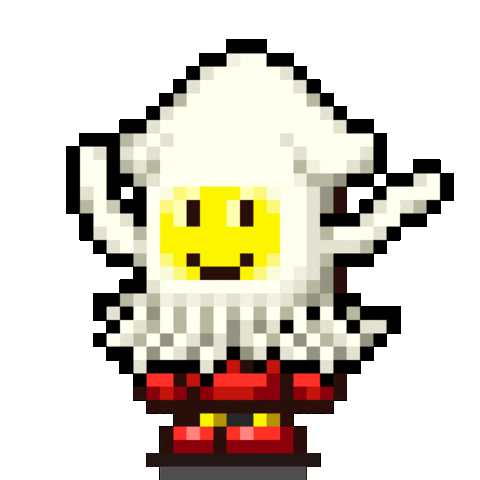 8Bit Squid Sticker