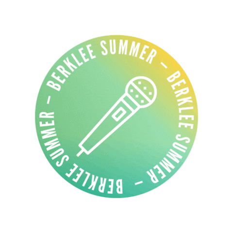 Berklee College Of Music Singer Sticker by Berklee Summer Programs