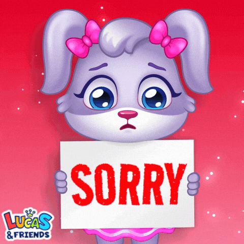 Sad I Apologize GIF by Lucas and Friends by RV AppStudios