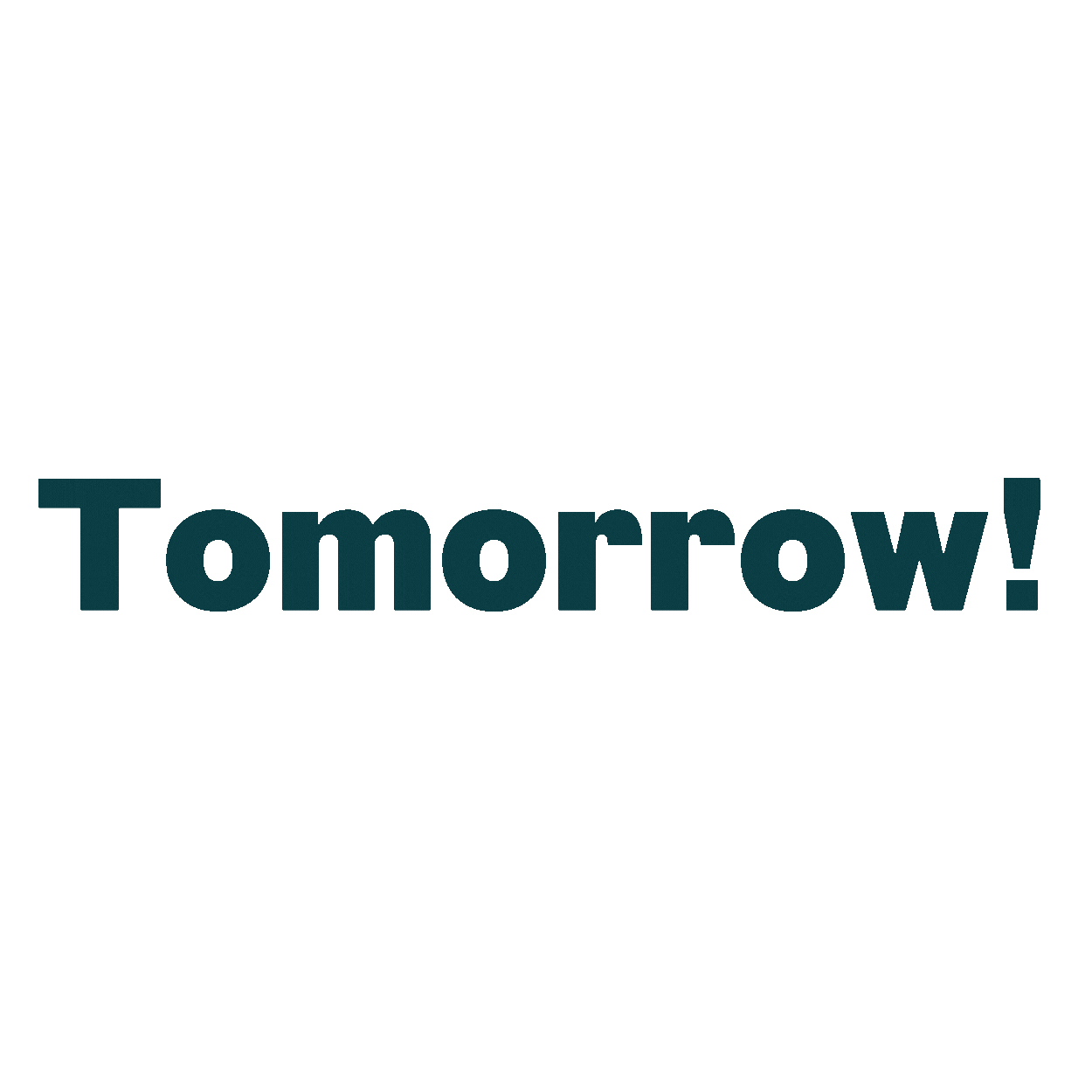 Coming Soon Tomorrow Sticker by Towner Gallery