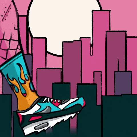 Clover666 city shoes nike skyline GIF