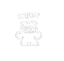 Happy Sticker