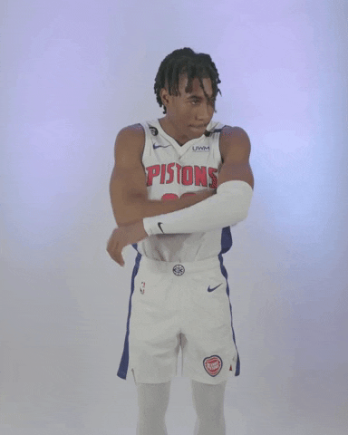 Arms Crossed Dancing GIF by Detroit Pistons
